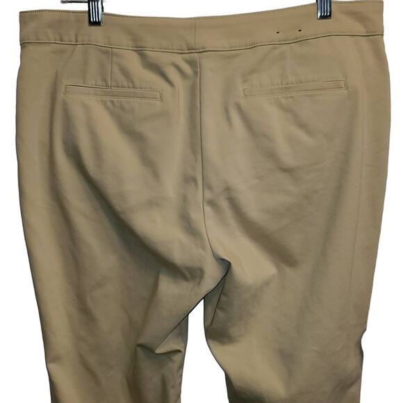 CHAPS Women's Tan Tapered Trousers Plus Size 16 - Picture 7 of 8
